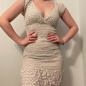 Floral, body on dress